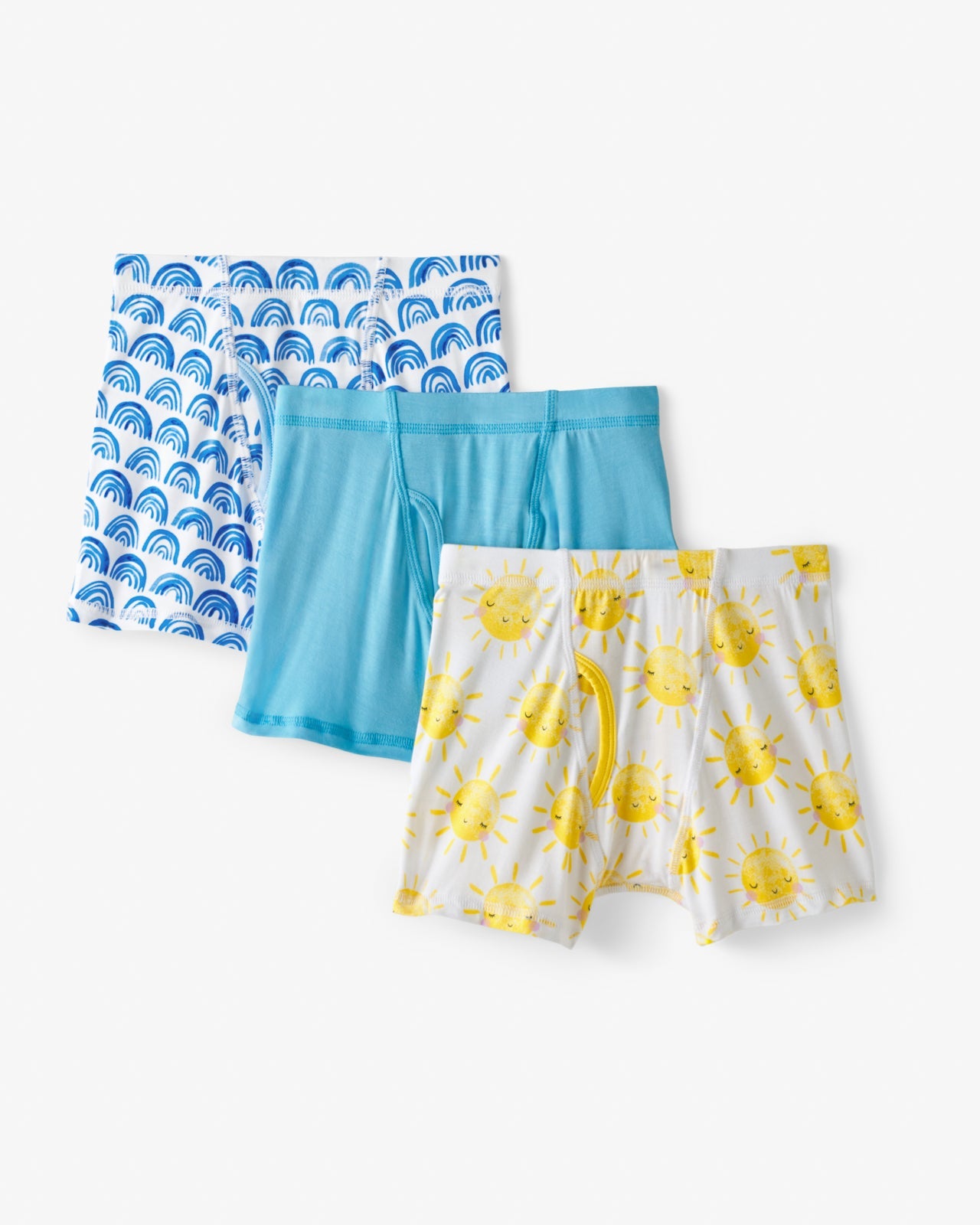 Rainbows & Sunshine Boy's Bamboo Viscose Boxer Brief Underwear - 3 Pack