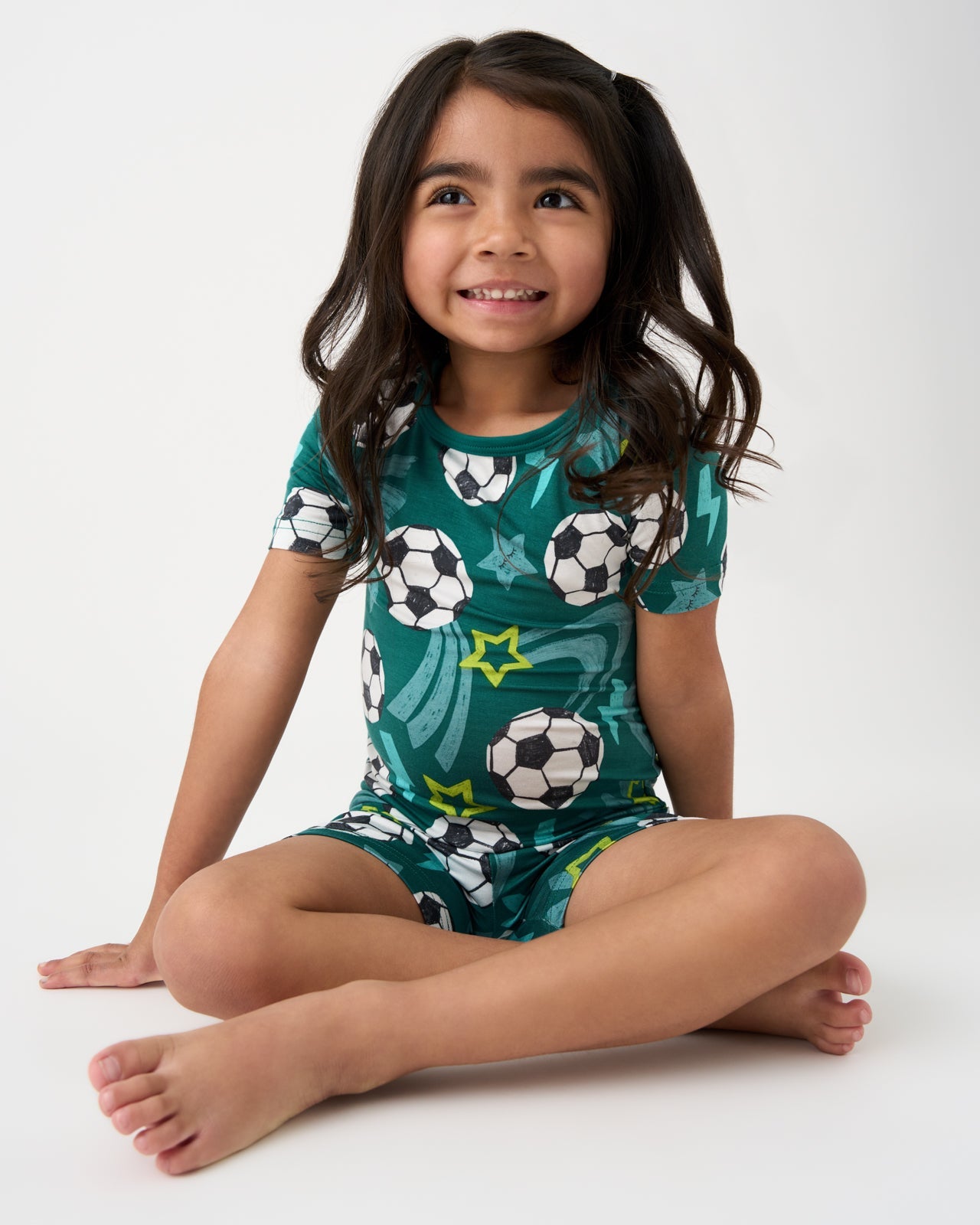Soccer Stars Two-Piece Short Sleeve & Shorts Pajama Set