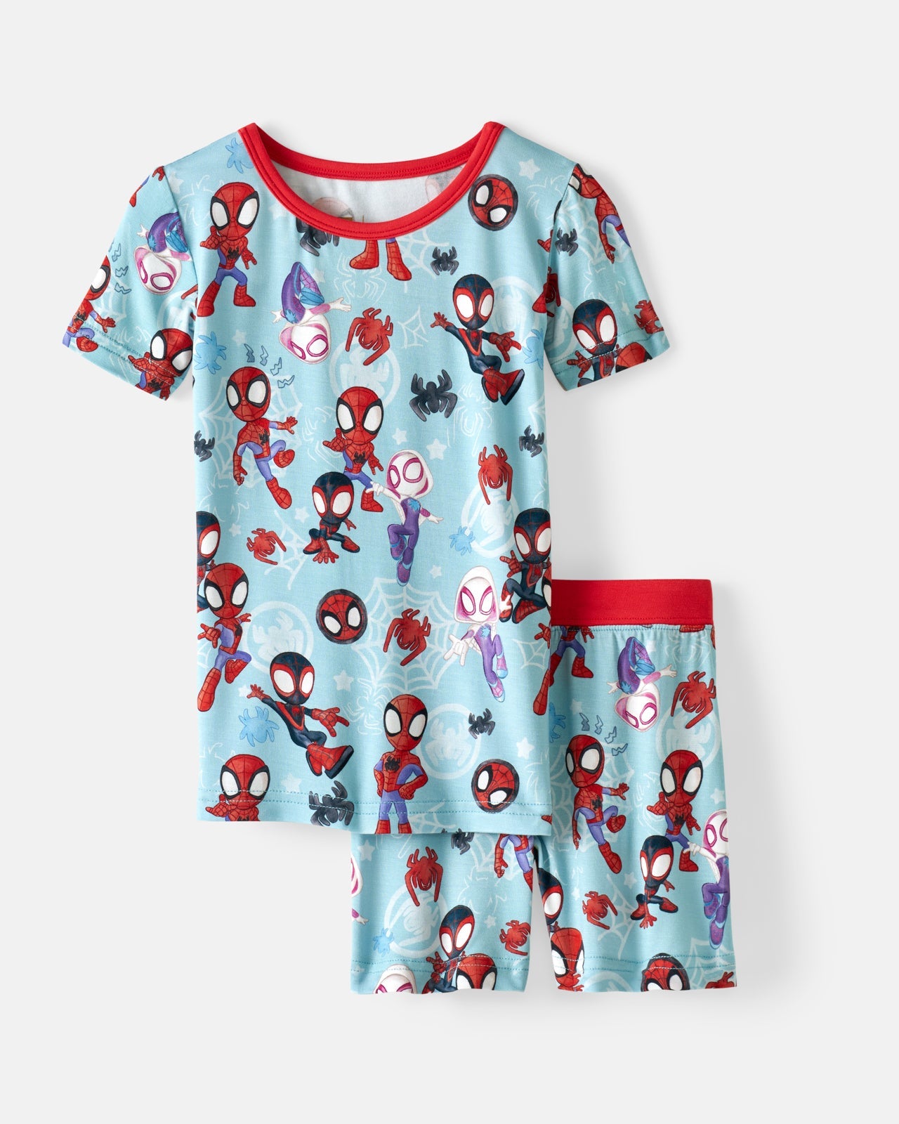 Spidey & His Amazing Friends Tiny Webs Two-Piece Short Sleeve & Shorts Pajama Set