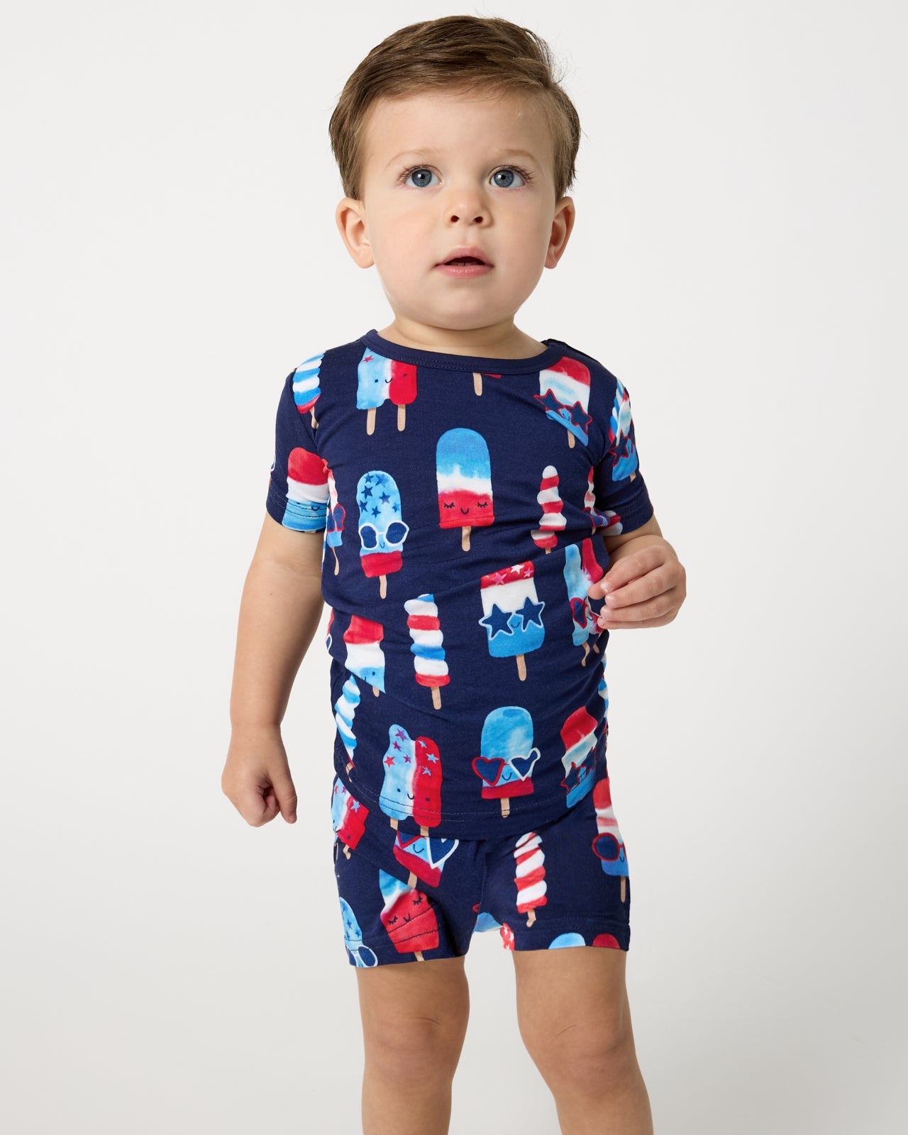 Sparkle Treats Two-Piece Short Sleeve & Shorts Pajama Set