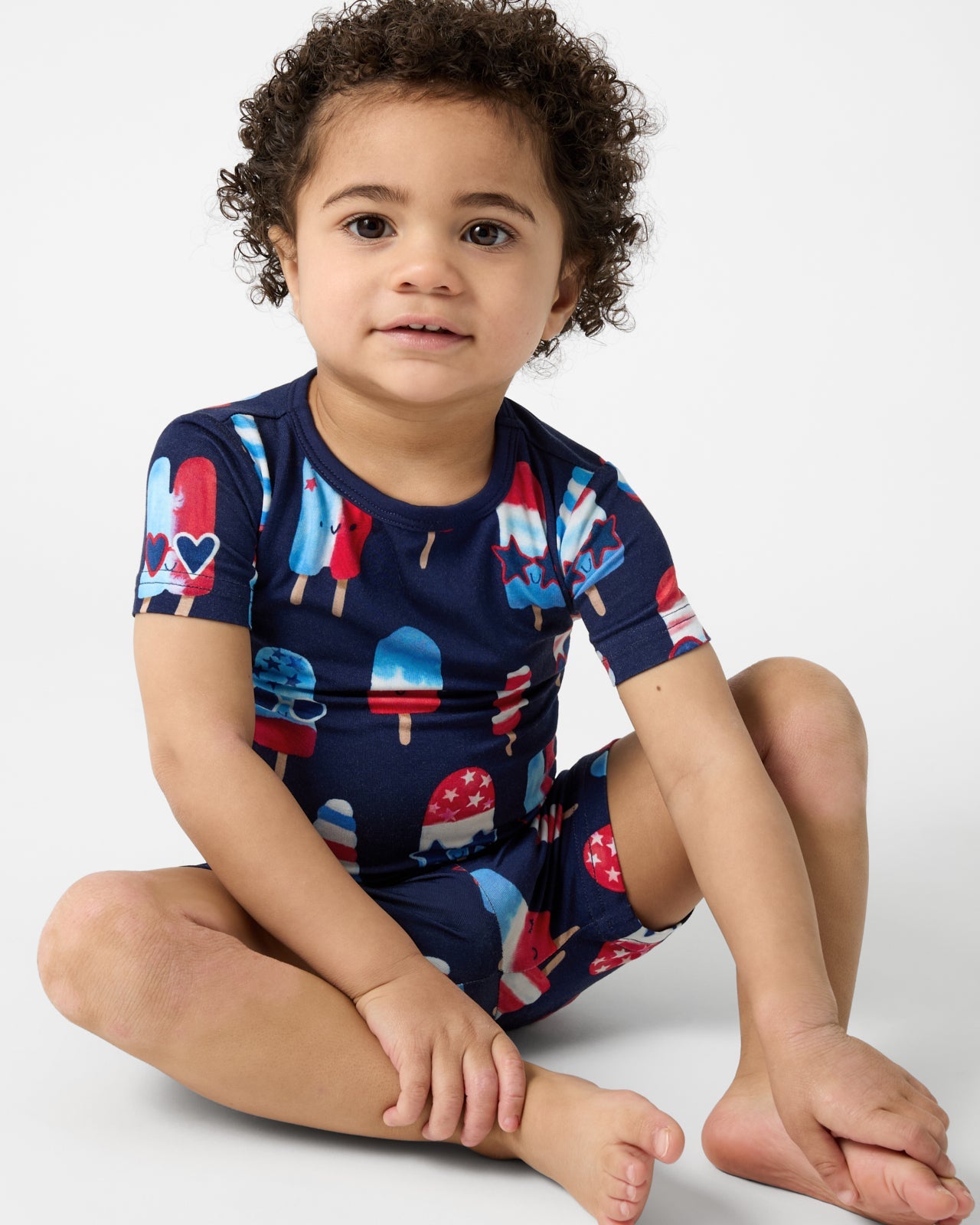 Sparkle Treats Two-Piece Short Sleeve & Shorts Pajama Set