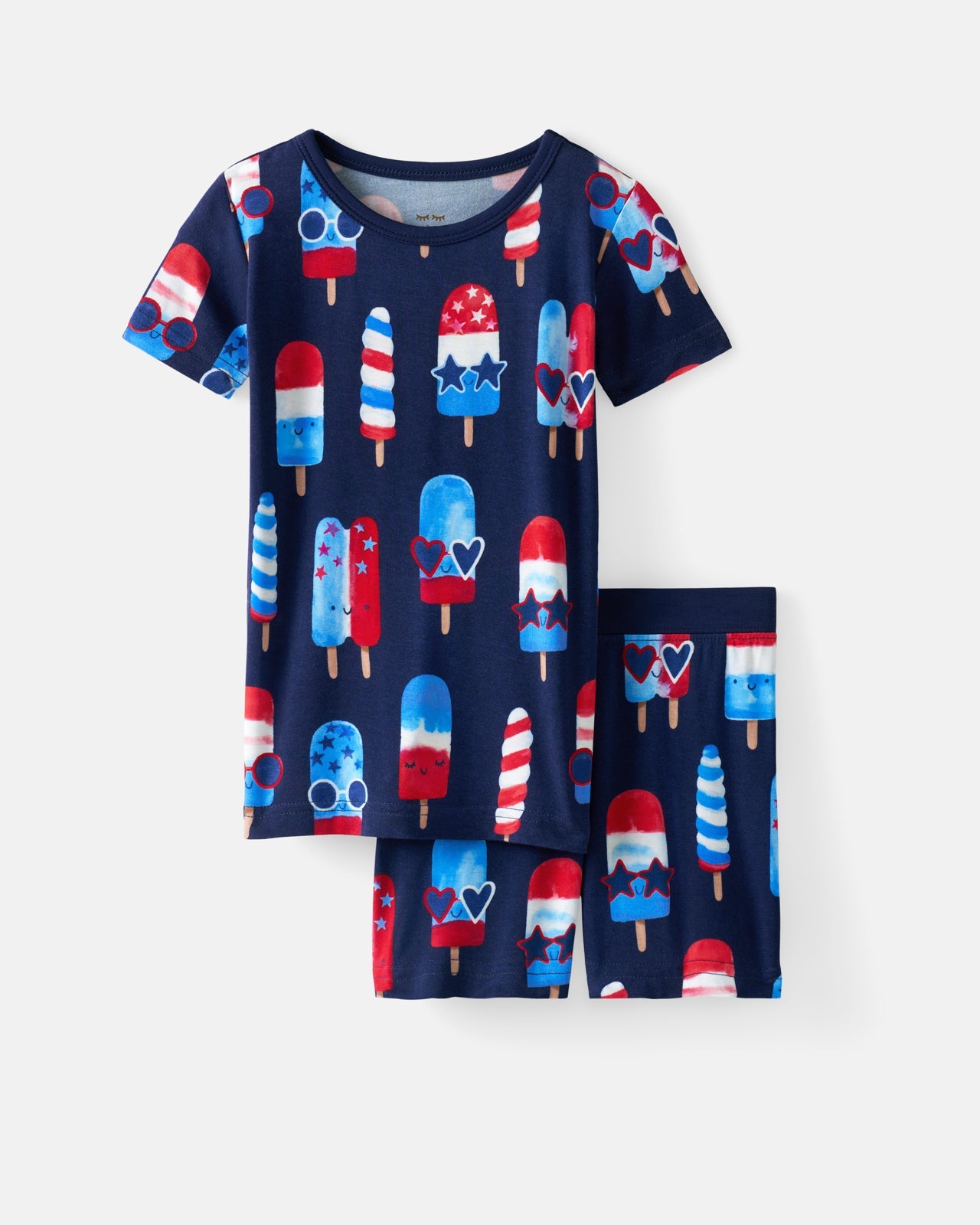 Sparkle Treats Two-Piece Short Sleeve & Shorts Pajama Set