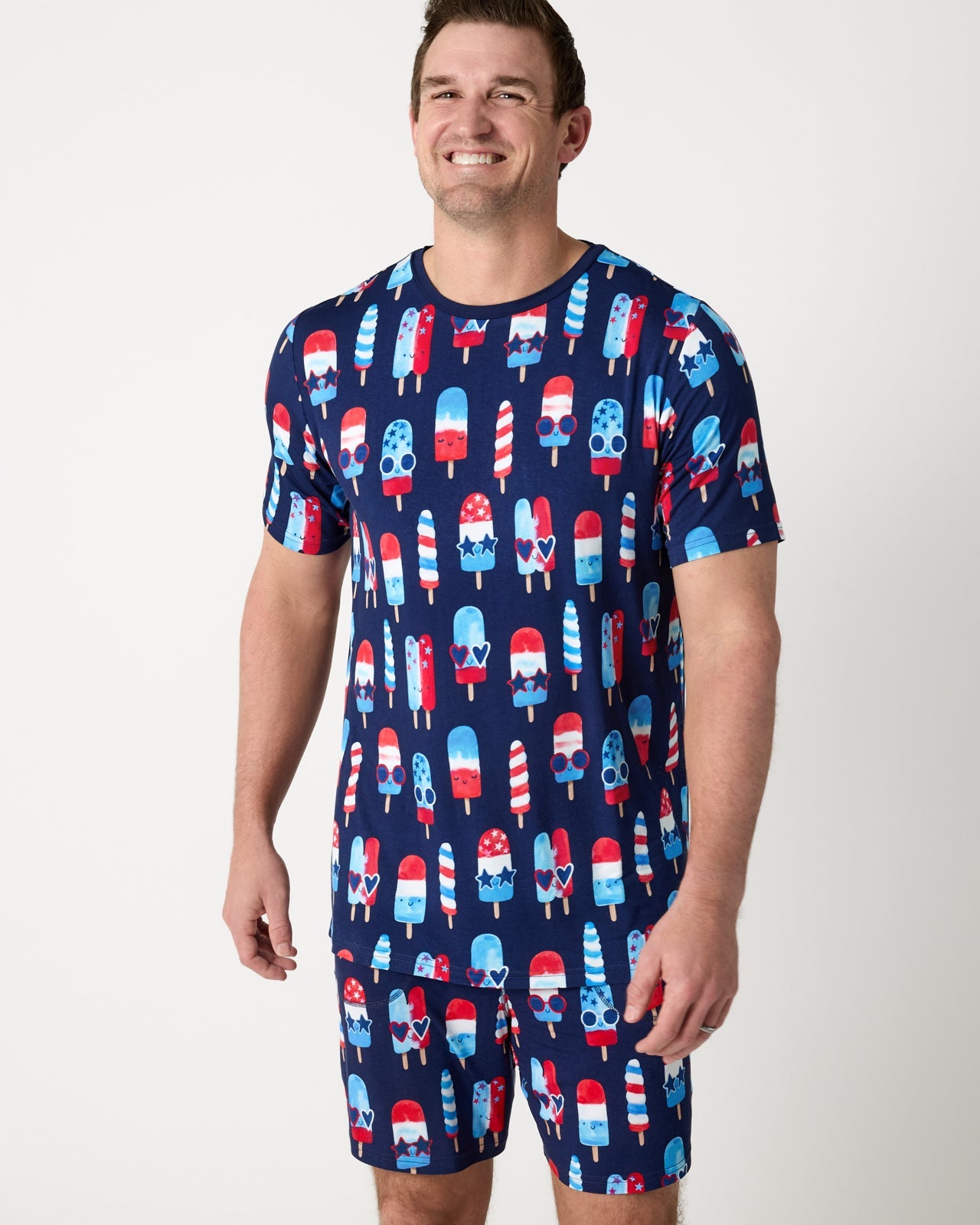 Sparkle Treats Men's Short Sleeve Pajama Top