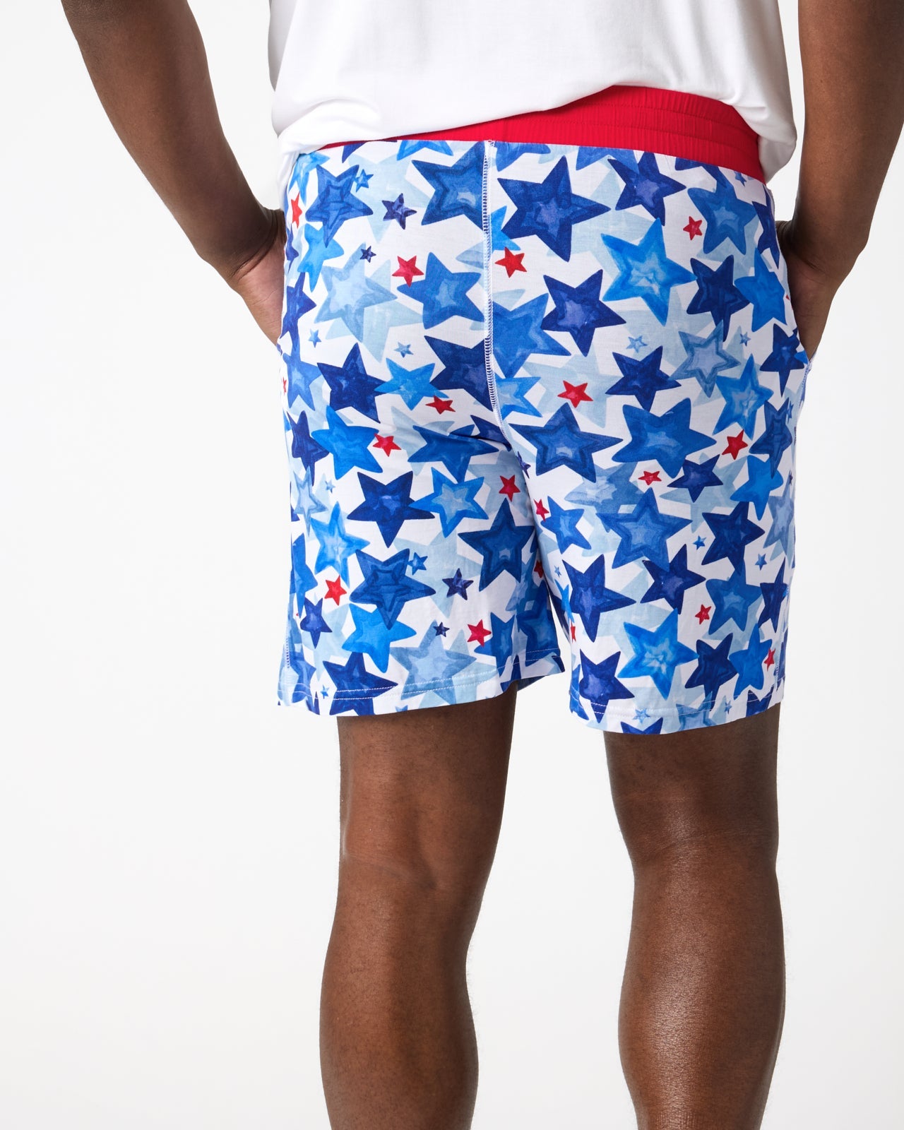 Starry Splash Men's Pajama Shorts