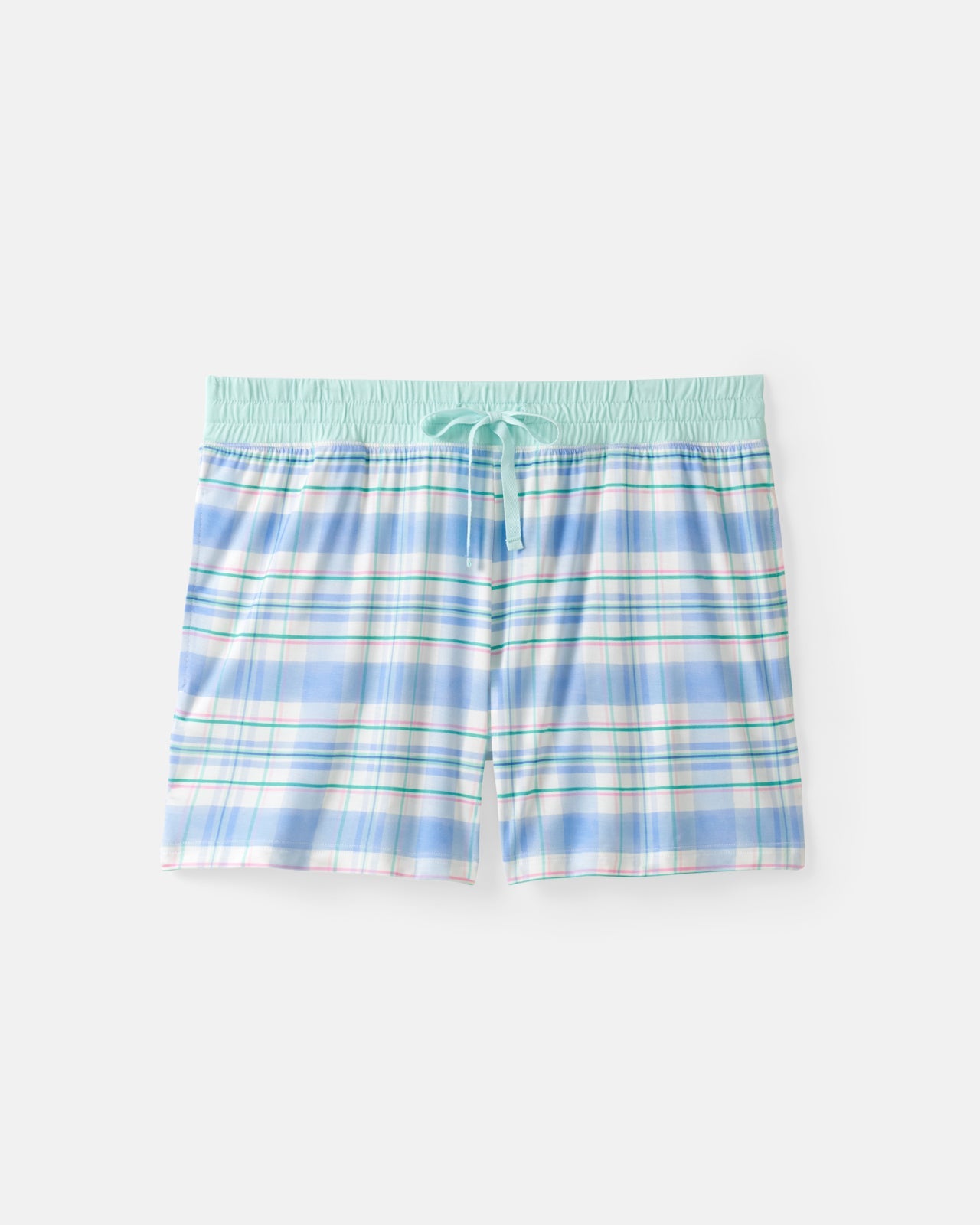 Springtime Plaid Women's Pajama Shorts
