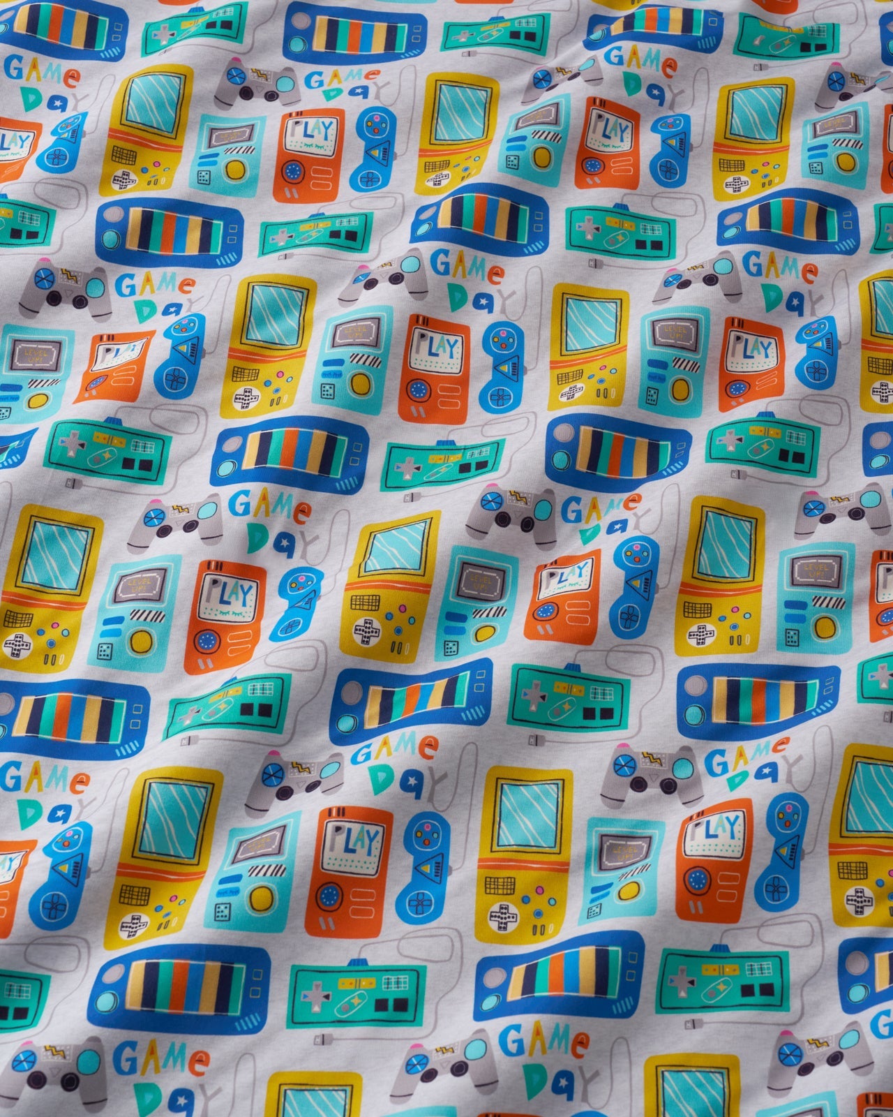 Game On Two-Piece Short Sleeve & Shorts Pajama Set