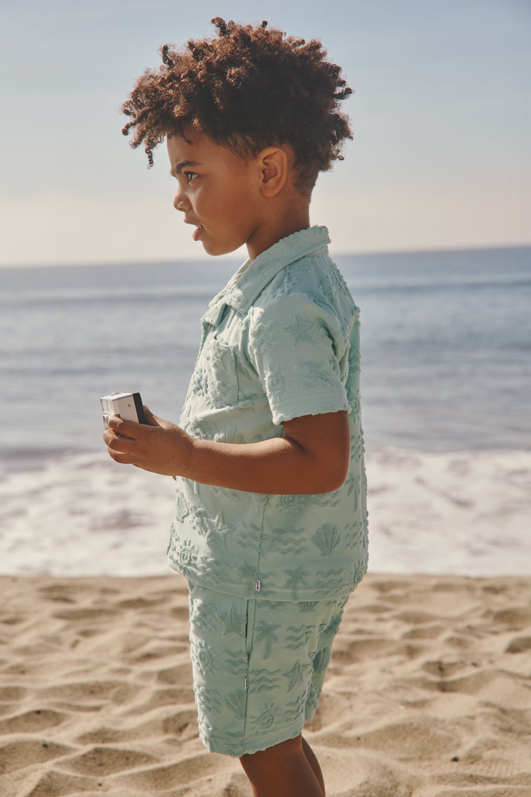 Coastal Rays Button Down Polo