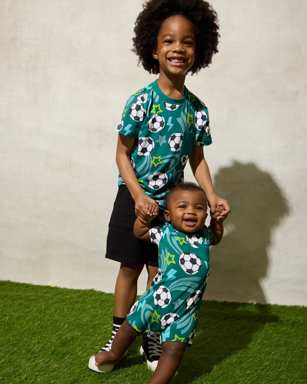 Soccer Stars Pocket Shorty Romper