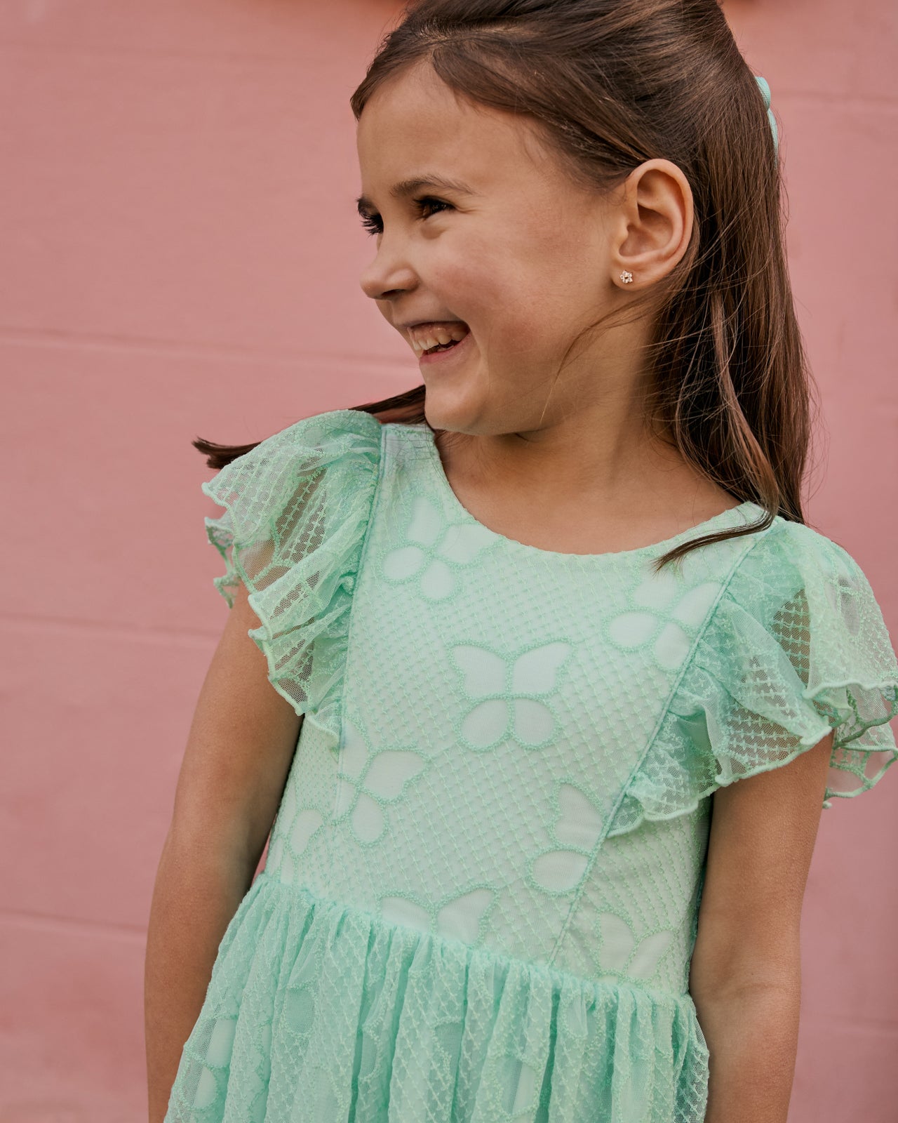 Butterfly Brook Smocked Flutter Dress