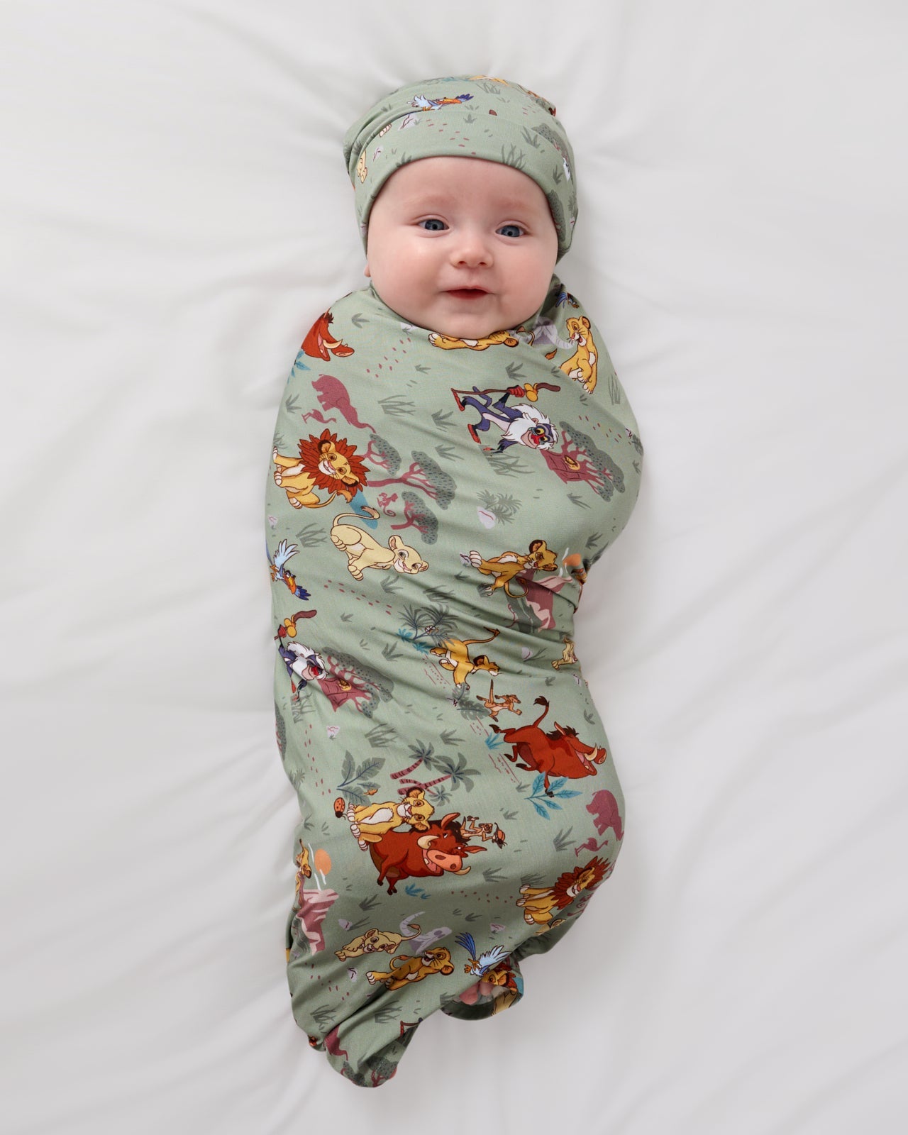 Simba's Safari Swaddle & Beanie Set