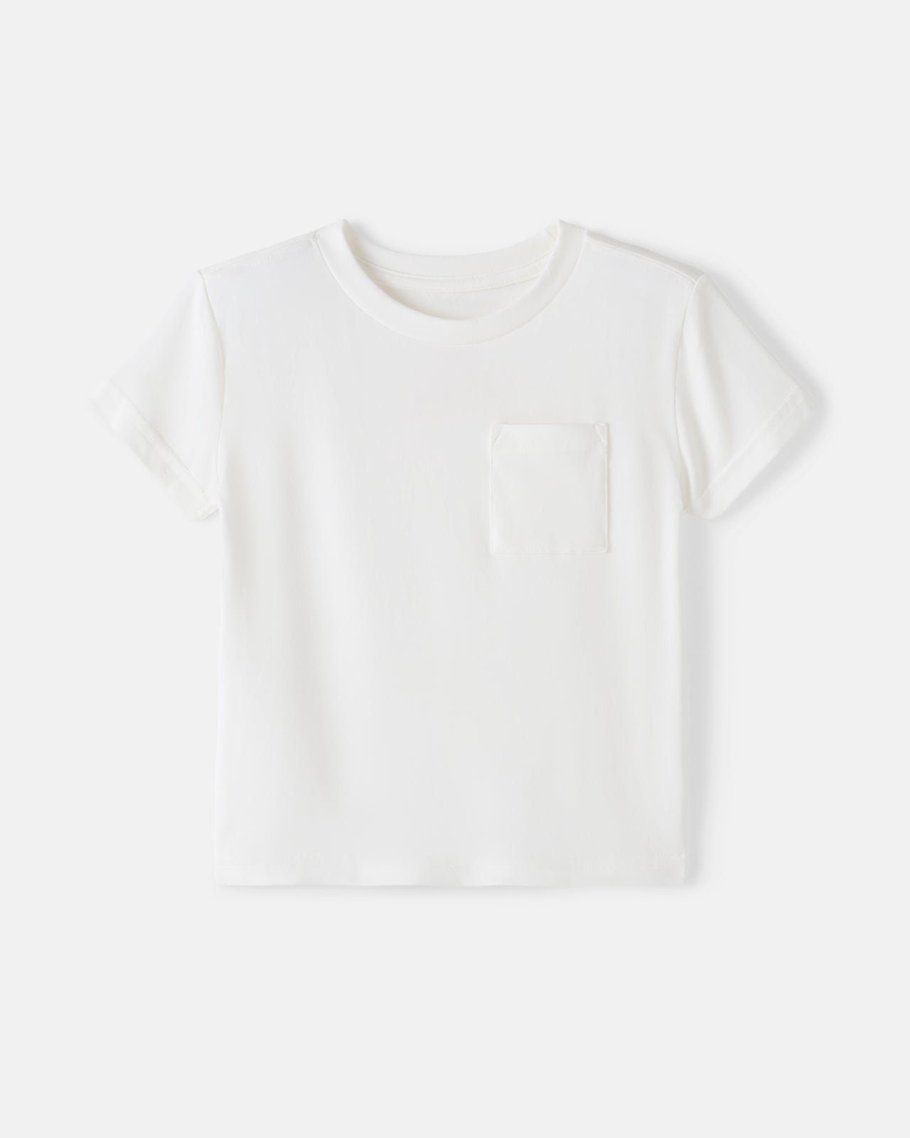 Soft White Short Sleeve Relaxed Pocket Tee