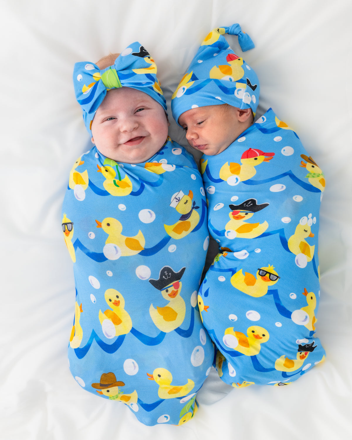Splish Splash Swaddle & Hat Set