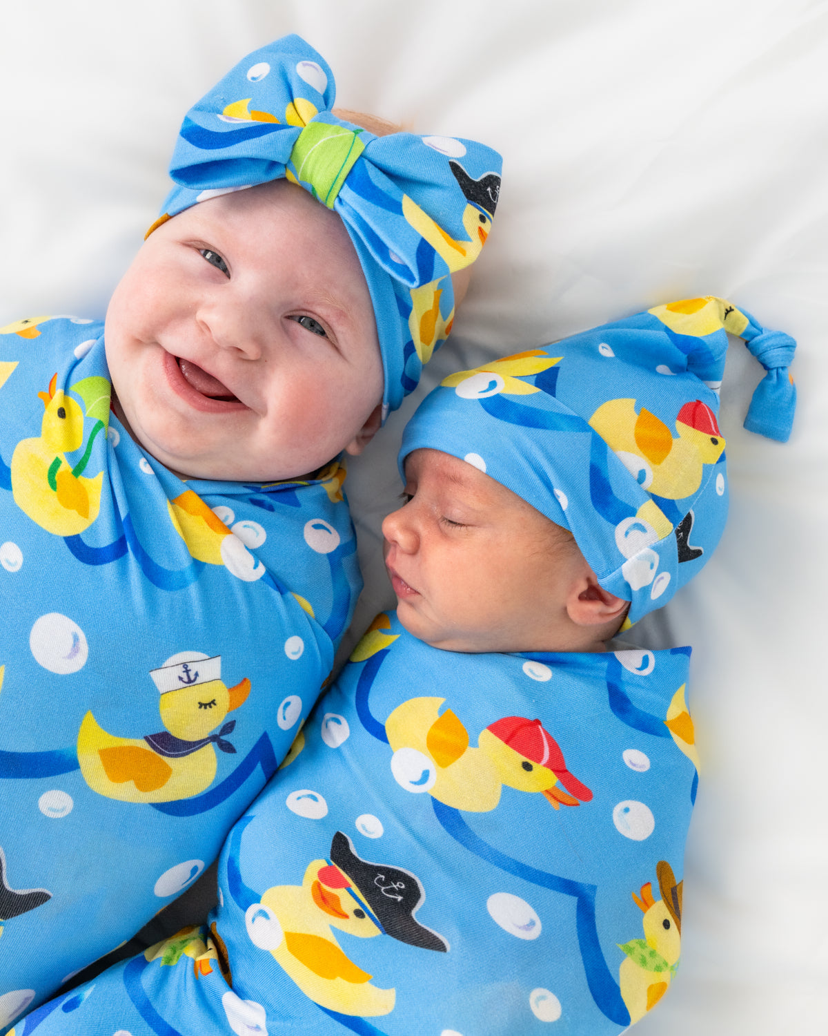 Splish Splash Swaddle & Hat Set