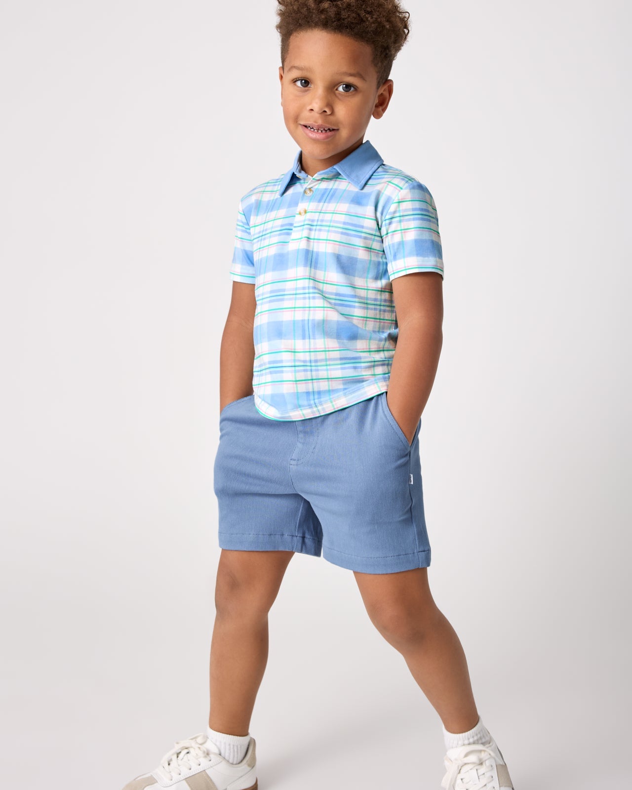 Springtime Plaid Polo Shirt