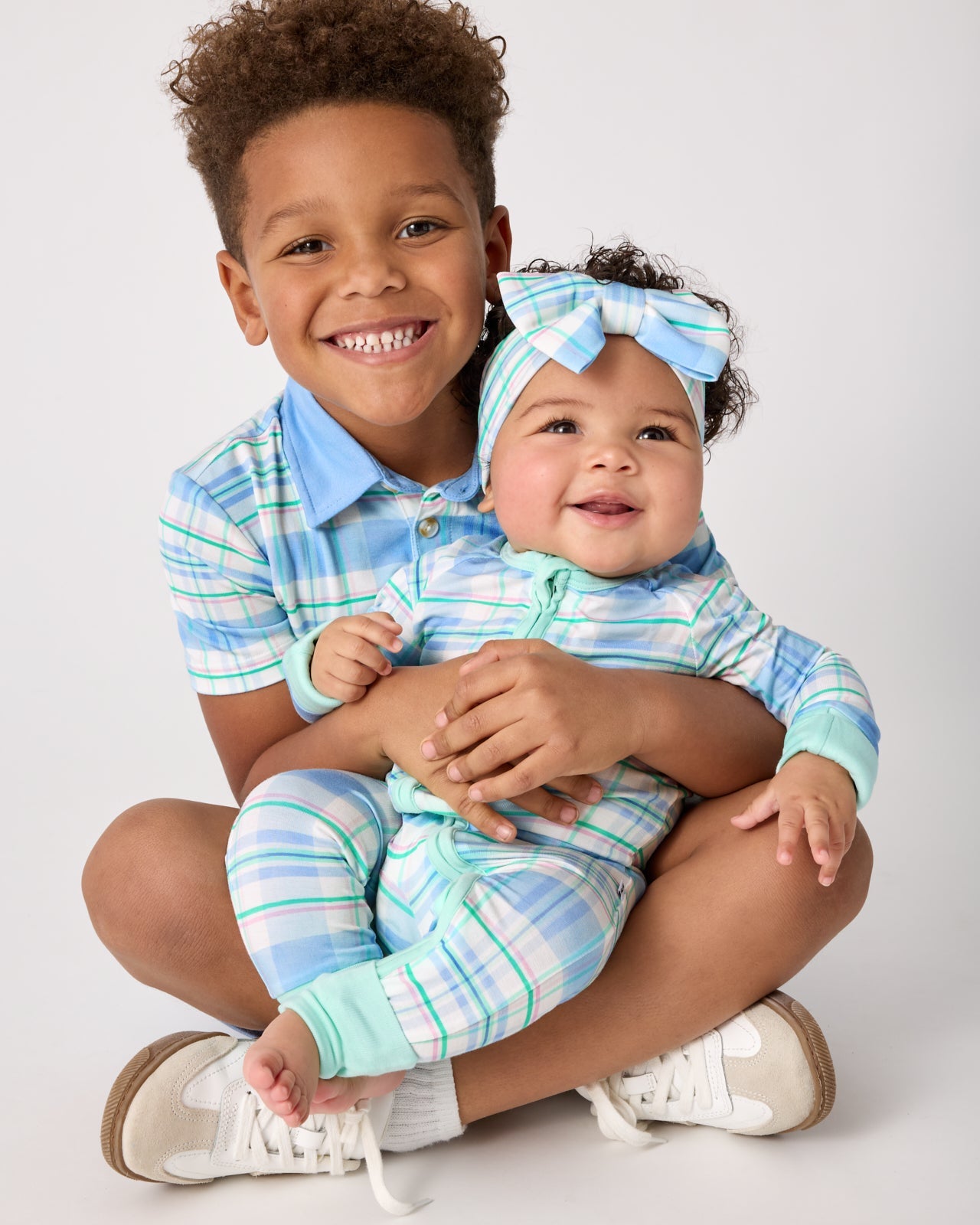 Springtime Plaid Polo Shirt