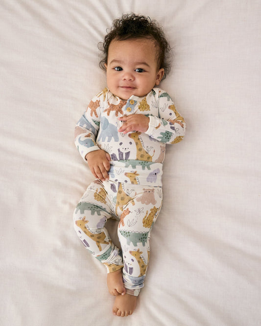 Sweet Safari Henley Bodysuit