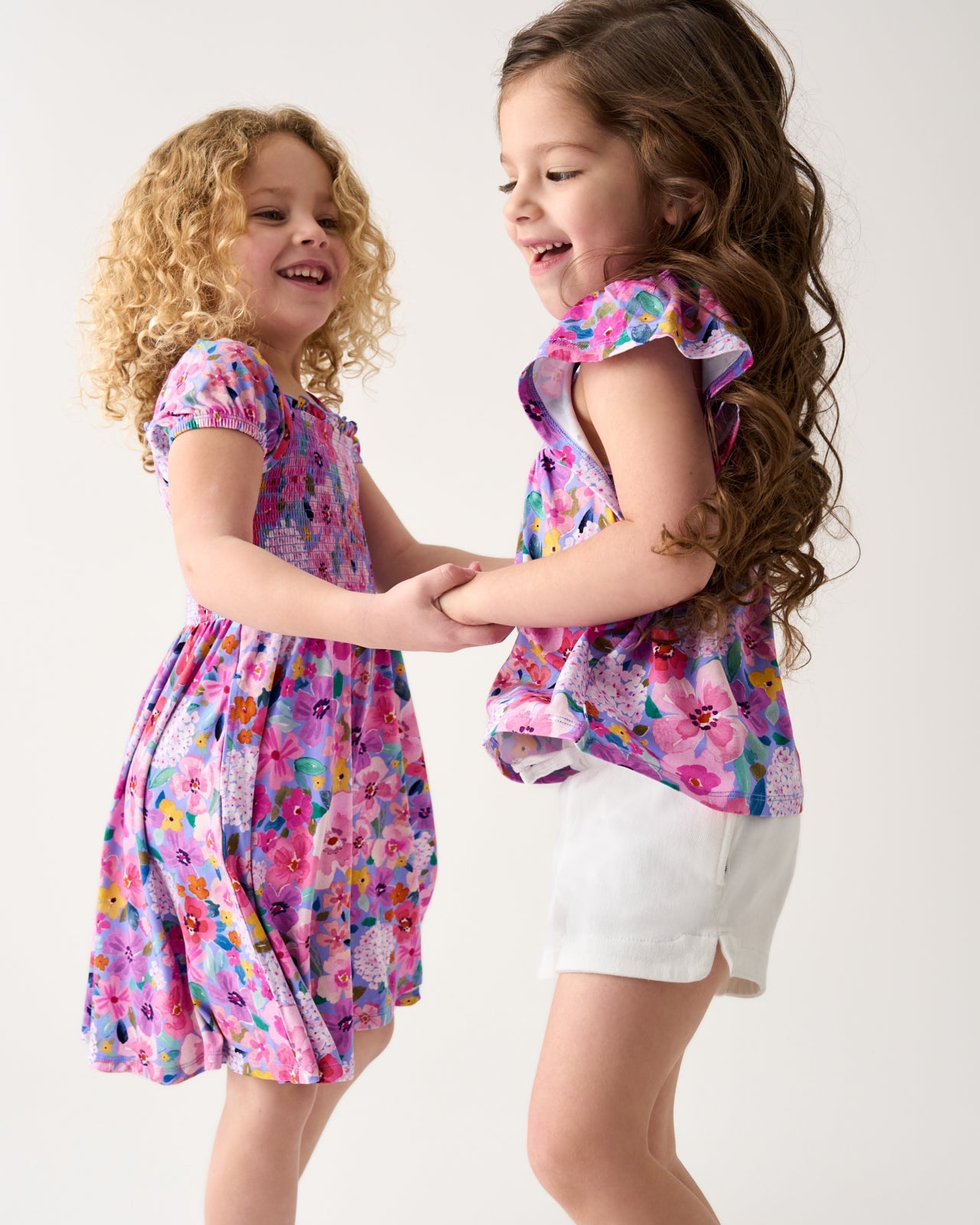 Sweet Sprigs Smocked Flutter Top