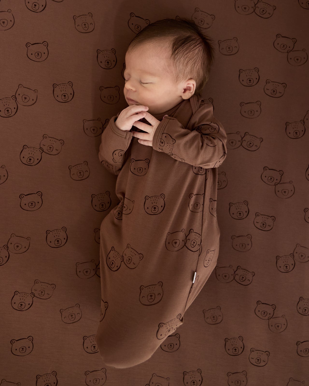 Teddy Tracks Fitted Crib Sheet
