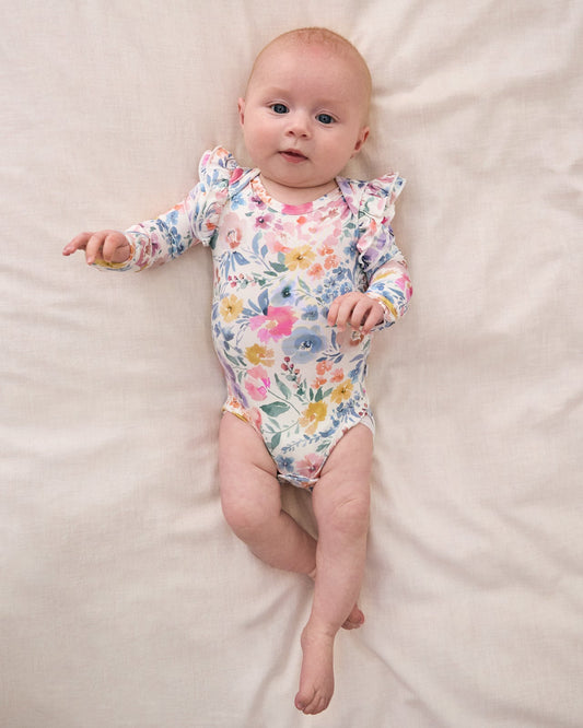 Tiny Blooms Flutter Bodysuit