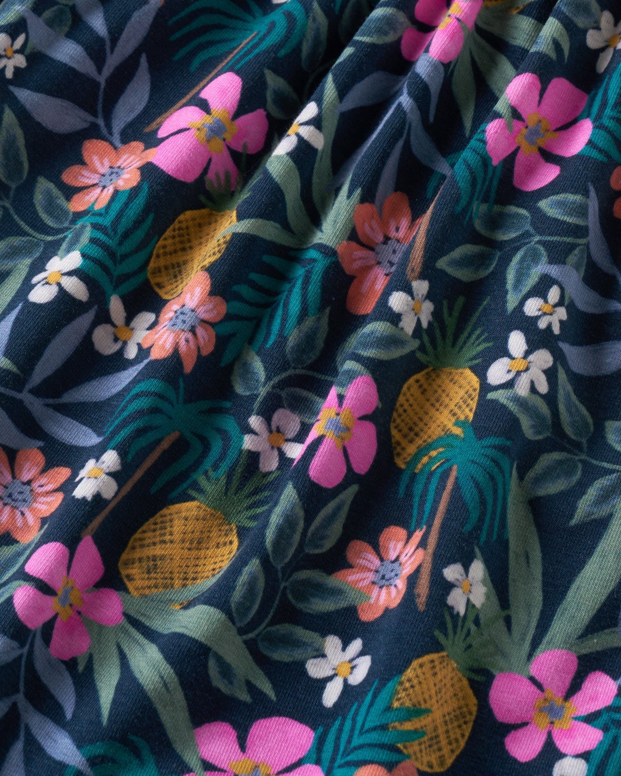 Tropical Garden Bow Strap Romper