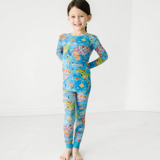 Around The World Two-Piece Pajama Set