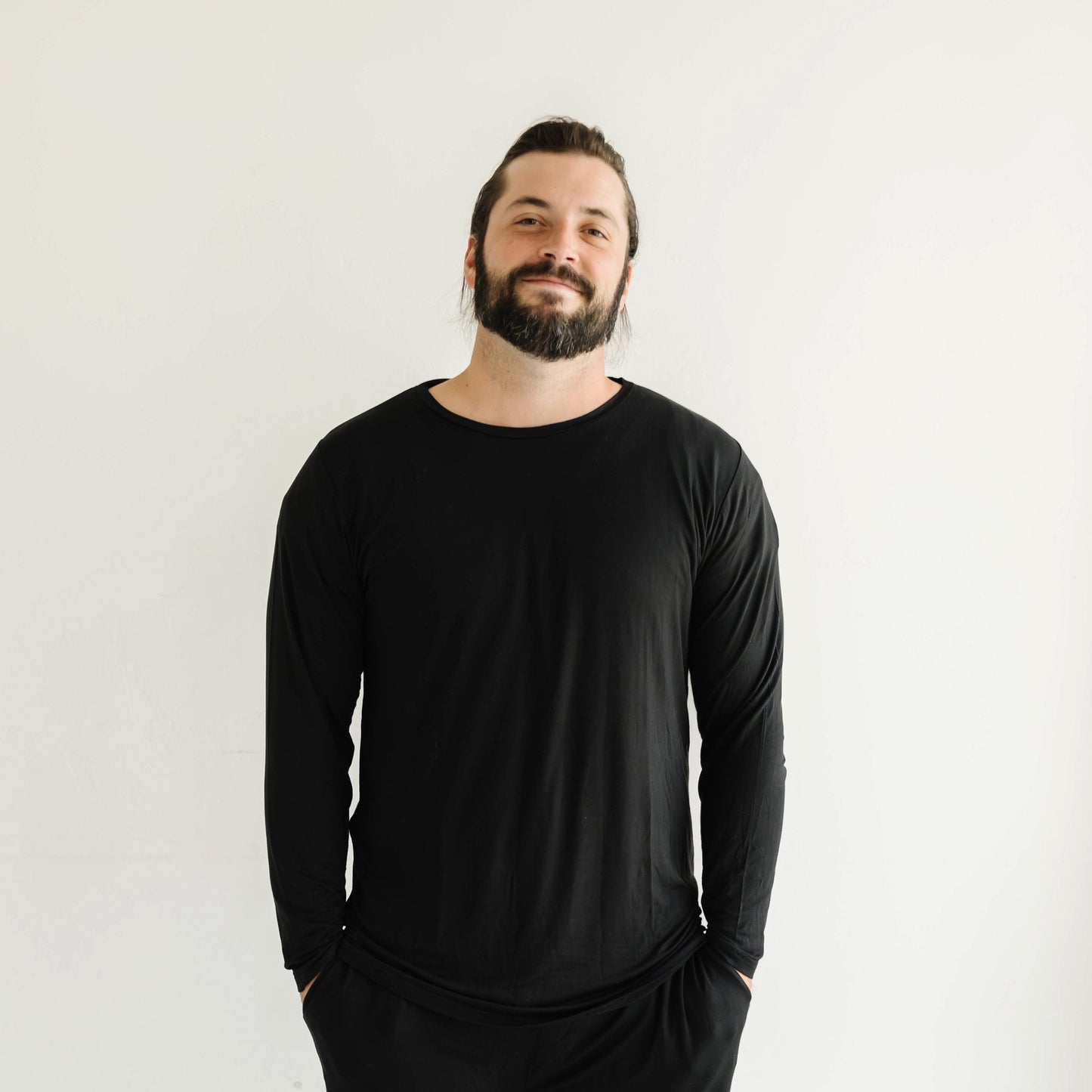 Black Men's Pajama Top