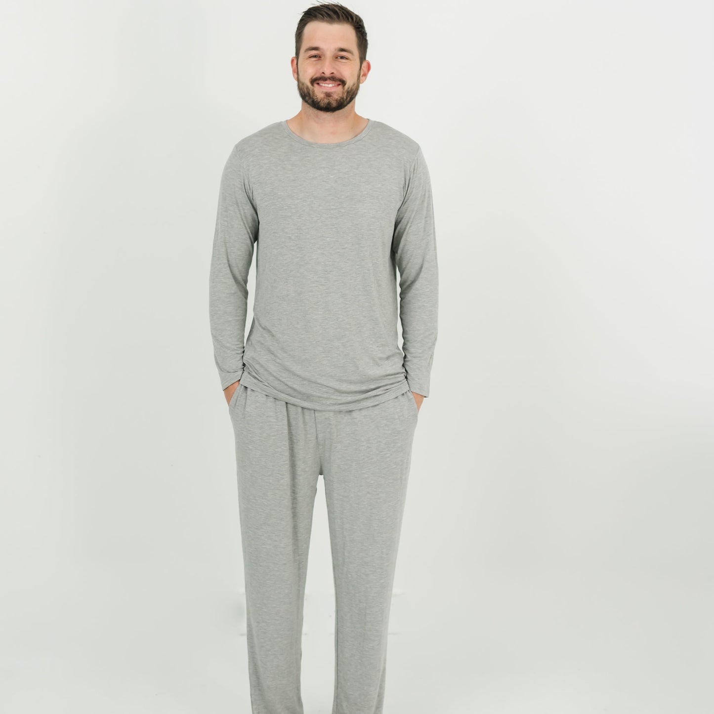 Heather Gray Men's Pajama Top